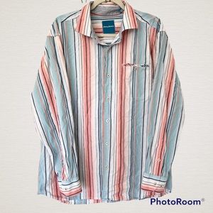 Tommy Bahama Long Sleeve Button Down Striped Shirt